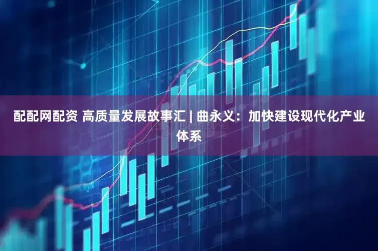 配配网配资 高质量发展故事汇 | 曲永义：加快建设现代化产业体系
